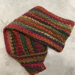 Multicolor Crochet Scarf